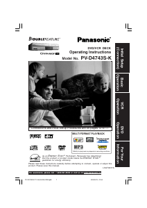 Bruksanvisning Panasonic PV-D4743SK DVD-Video Kombination