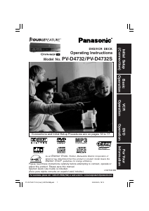 Bruksanvisning Panasonic PV-D4732S DVD-Video Kombination