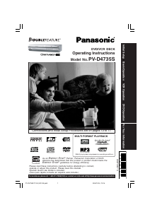 Bruksanvisning Panasonic PV-D4735S DVD-Video Kombination