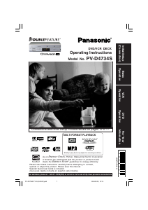 Bruksanvisning Panasonic PV-D4734S DVD-Video Kombination