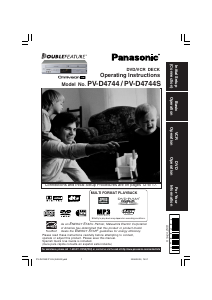 Bruksanvisning Panasonic PV-D4744 DVD-Video Kombination