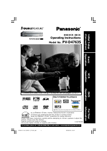 Bruksanvisning Panasonic PV-D4763S DVD-Video Kombination
