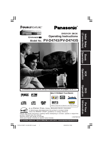 Bruksanvisning Panasonic PV-D4743 DVD-Video Kombination
