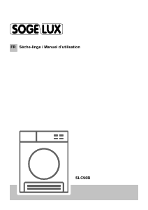 Mode d’emploi Sogelux SLC90B Sèche-linge