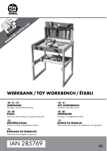 Manual Playtive IAN 285769 Toy workbench
