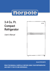 Handleiding Norpole NPDR340STE Koel-vries combinatie