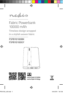 Manuale Nedis FSPB10100BK Caricatore portatile