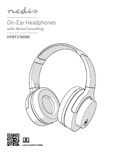 Εγχειρίδιο Nedis HPBT2160BK Ακουστικά