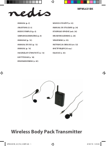 Bruksanvisning Nedis MPWL631BK Bodypackmottagare