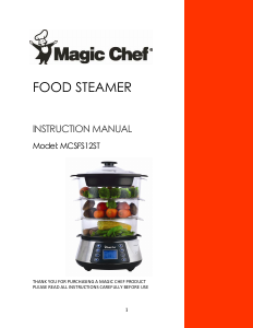 Manual Magic Chef MCSFS12ST Steam Cooker