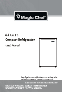 Handleiding Magic Chef HMAR440ST Koelkast