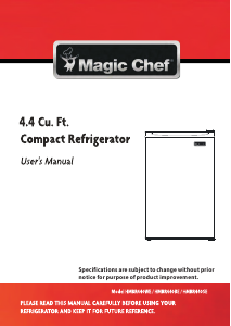 Handleiding Magic Chef HMBR440BE Koelkast