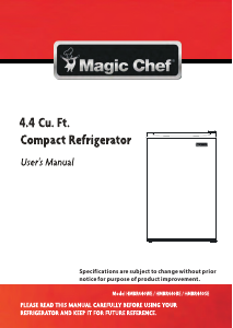 Handleiding Magic Chef HMBR440SE Koelkast