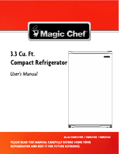 Manual Magic Chef HMR330SE Refrigerator