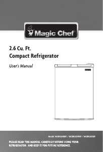 Mode d’emploi Magic Chef MCBR265BEF Réfrigérateur