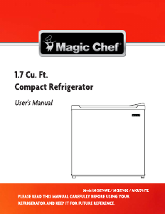 Manual Magic Chef MCR170BE Refrigerator