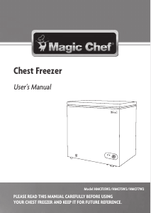 Manual de uso Magic Chef HMCF35W2 Congelador