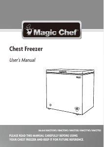 Manual de uso Magic Chef HMCF35W3 Congelador
