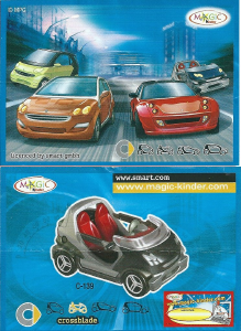 Kullanım kılavuzu Kinder Surprise C139 Smart Crossblade