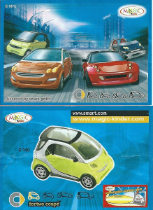 Kasutusjuhend Kinder Surprise C140 Smart Fortwo Coupe