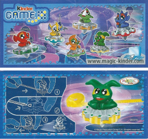 Kullanım kılavuzu Kinder Surprise DE016 Game Dark green alien