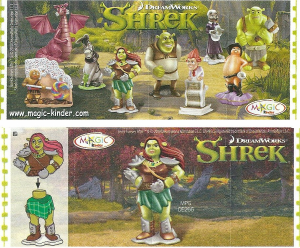 Kullanım kılavuzu Kinder Surprise DE266 Shrek Fiona