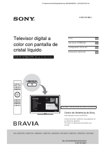 Manual de uso Sony Bravia KDL-32EX525 Televisor de LCD