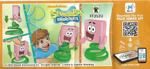 Kasutusjuhend Kinder Surprise FF352U SpongeBob SquarePants Patrick