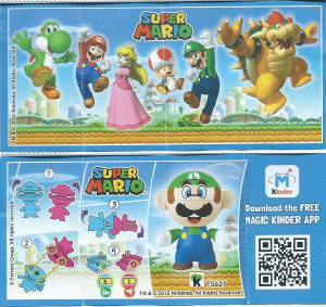 Manual Kinder Surprise FS627 Super Mario Luigi