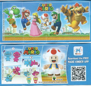 Kasutusjuhend Kinder Surprise FS630 Super Mario Toad