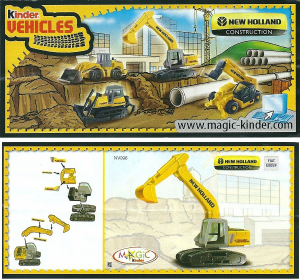 Käyttöohje Kinder Surprise NV096a New Holland Crawler excavator