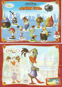 Kullanım kılavuzu Kinder Surprise S-505 Chicken Little Abby Mallard