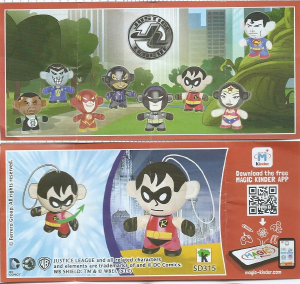 Kullanım kılavuzu Kinder Surprise SD315 Justice League Robin