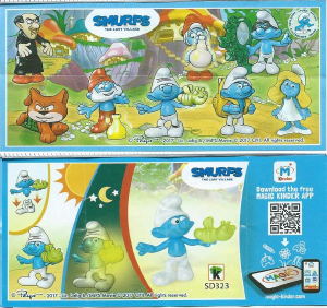 Kullanım kılavuzu Kinder Surprise SD323 Smurfs Clumsy Smurf