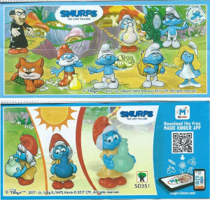 Kullanım kılavuzu Kinder Surprise SD351 Smurfs Sigrid