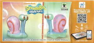 Kullanım kılavuzu Kinder Surprise SD368 SpongeBob SquarePants Gary