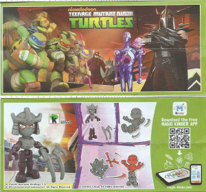 Kullanım kılavuzu Kinder Surprise SD554 Turtles Shredder