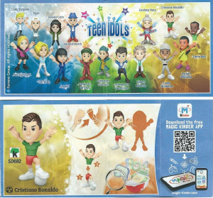 Руководство Kinder Surprise SD682 Teen Idols Cristiano Ronaldo