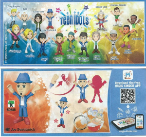 Mode d’emploi Kinder Surprise SD685 Teen Idols Joe Bastianich