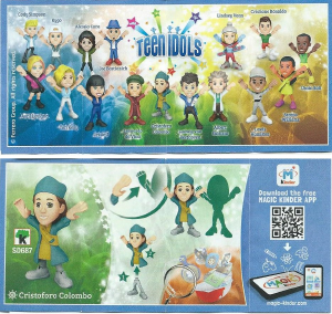 Kasutusjuhend Kinder Surprise SD687 Teen Idols Cristoforo Colombo