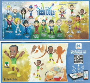 Kasutusjuhend Kinder Surprise SD688 Teen Idols Usain Bolt