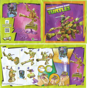 Kullanım kılavuzu Kinder Surprise SDD14 Turtles Donatello