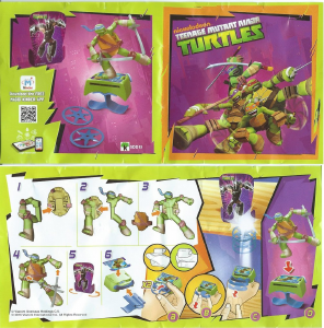 Kullanım kılavuzu Kinder Surprise SDD15 Turtles Leonardo