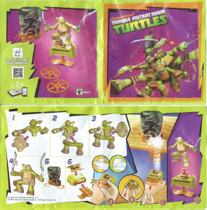 Kullanım kılavuzu Kinder Surprise SDD16 Turtles Michelangelo