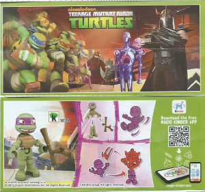 Kasutusjuhend Kinder Surprise SE284 Turtles Donatello