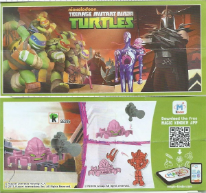 Kullanım kılavuzu Kinder Surprise SE285 Turtles Krang