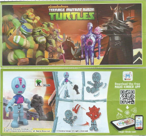 Mode d’emploi Kinder Surprise SE286 Turtles Robot