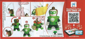 Kullanım kılavuzu Kinder Surprise SE634 Justice League Green Lantern
