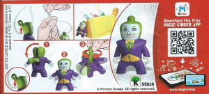 Kasutusjuhend Kinder Surprise SE638 Justice League Joker