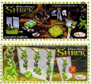 Руководство Kinder Surprise ST-283 Shrek Hanging game